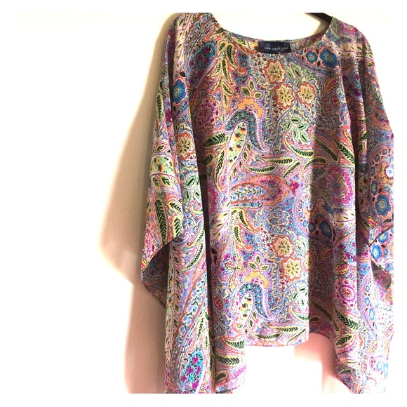 Susan Graver Tops - 1X Sheer Chiffon Tunic